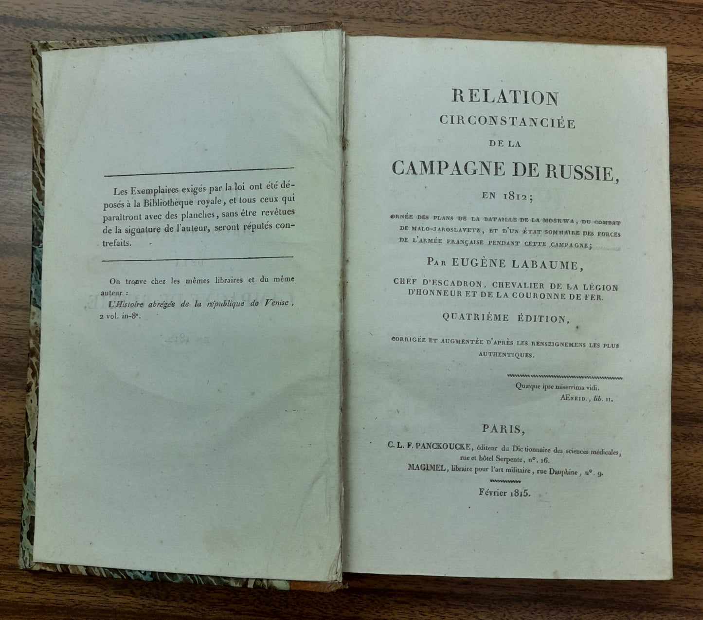 RELATION CIRCONSTANCIÉE DE LA CAMPAGNE DE RUSSIE, EN 1812