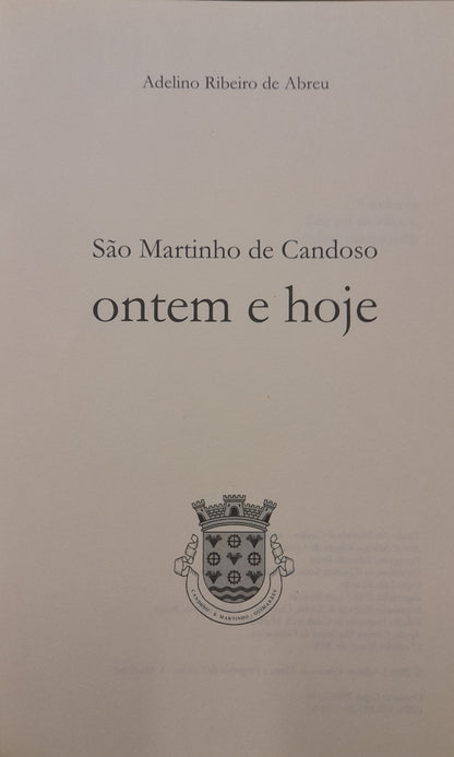 SÃO MARTINHO DE CANDOSO - ONTEM E HOJE