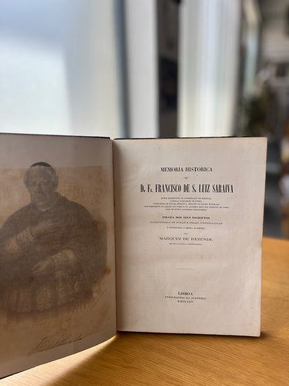MEMÓRIA HISTÓRICA DE D. FR. FRANCISCO DE S. LUIZ SARAIVA