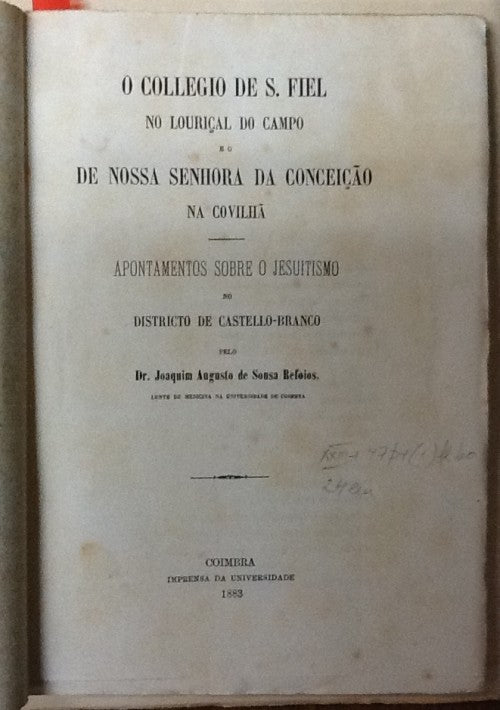 O COLLEGIO DE S. FIEL