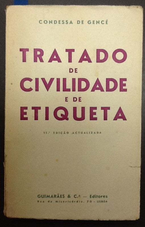 TRATADO DE CIVILIDADE E DE ETIQUETA