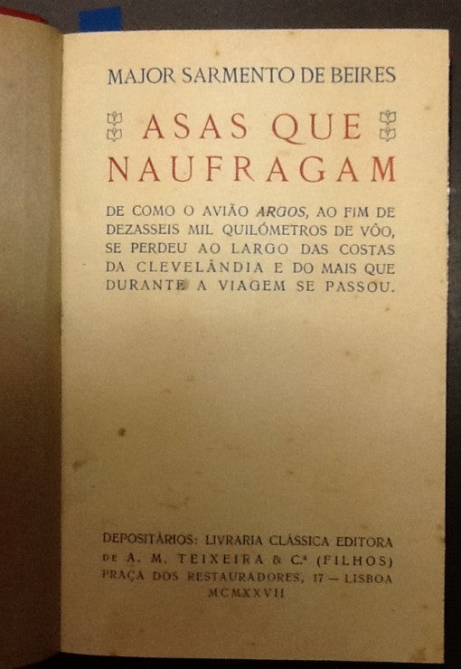ASAS QUE NAUFRAGAM