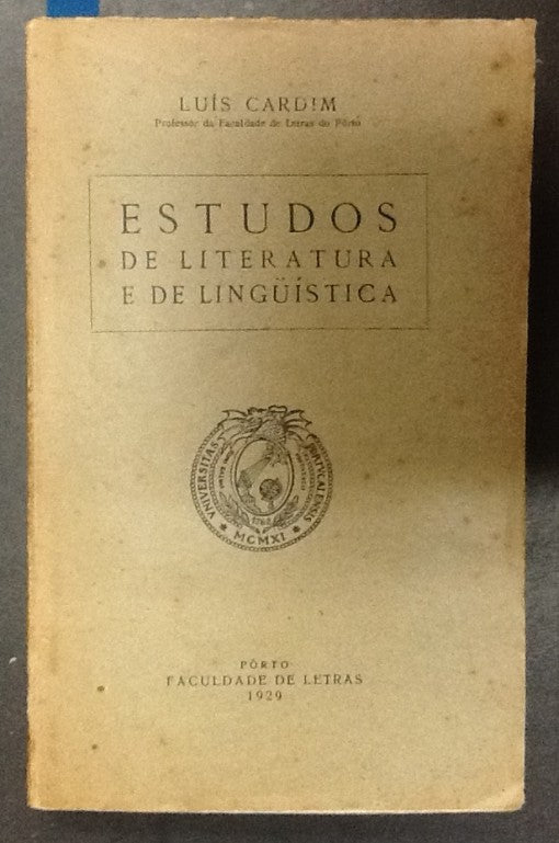 ESTUDOS DE LITERATURA E DE LINGUISTICA