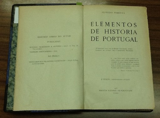 ELEMENTOS DE HISTÓRIA DE PORTUGAL