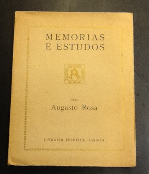 MEMORIAS E ESTUDOS