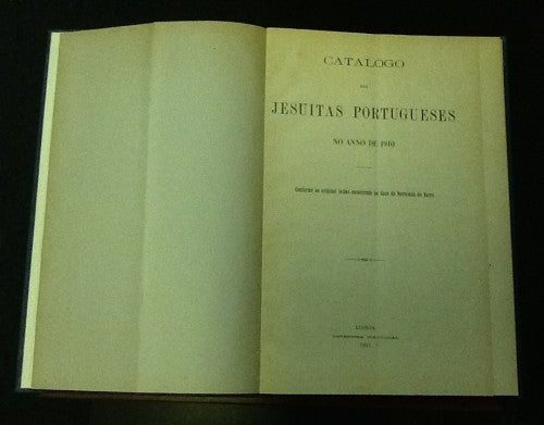 CATALOGO DOS JESUITAS PORTUGUESES