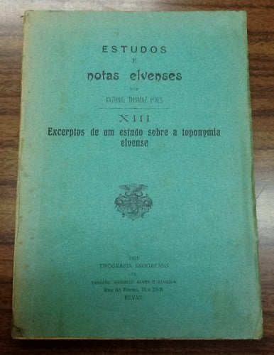 ESTUDOS E NOTAS ELVENSES