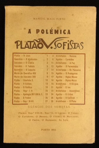 A POLEMICA PLATÃO V. SOFISTAS