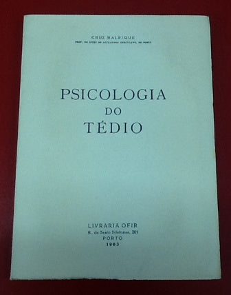 PSICOLOGIA DO TÉDIO
