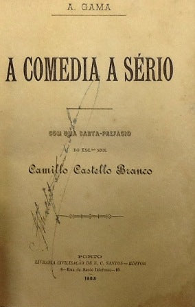 A COMEDIA A SÉRIO