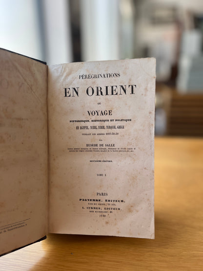 PÉRÉGRINATIONS EN ORIENT OU VOYAGE 2 VOL./1