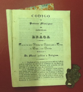 CODIGO/ DE/ POSTURAS MUNICIPAES/ DO/ CONCELHO/ DE/ BRAGA
