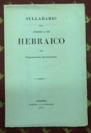 SYLLABARIO PARA APRENDER A LER HEBRAICO