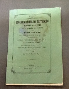 ENSAIO SOBRE CERTAS/ MODIFICAÇÕES DA NUTRIÇÃO/