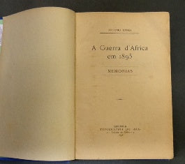 A GUERRA D`AFRICA EM 1895 - MEMORIAS
