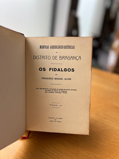 OS FIDALGOS, TOMO VI - MEMORIAS ARCHEOLOGICO-HISTÓRICAS DO DISTRICTO DE BRAGANÇA