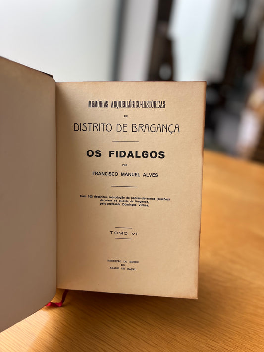 OS FIDALGOS, TOMO VI - MEMORIAS ARCHEOLOGICO-HISTÓRICAS DO DISTRICTO DE BRAGANÇA