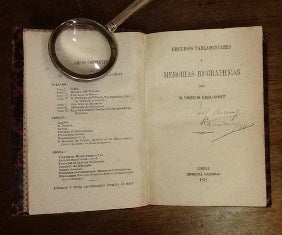 DISCURSOS PARLAMENTARES E MEMORIAS BIOGRAPHICAS