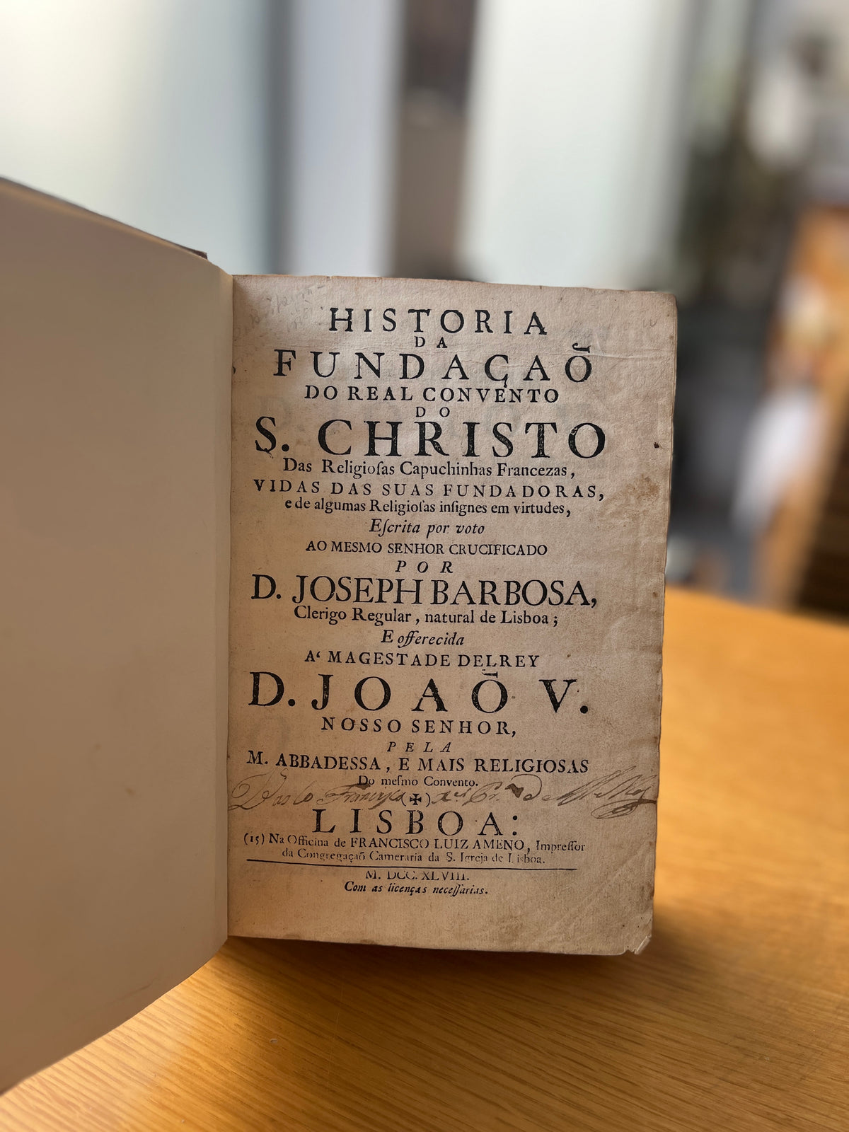 HISTORIA DA FUNDAÇÃO DO REAL CONVENTO DO S. CHRISTO