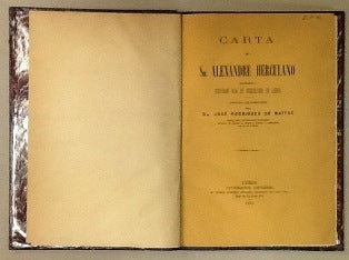 CARTA DO SR ALEXANDRE HERCULANO