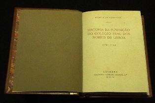 HISTÓRIA DA FUNDAÇÃO DO COLÉGIO REAL DOS NOBRES DE LISBOA.