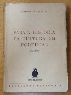 PARA A HISTÓRIA DA CULTURA EM PORTUGAL