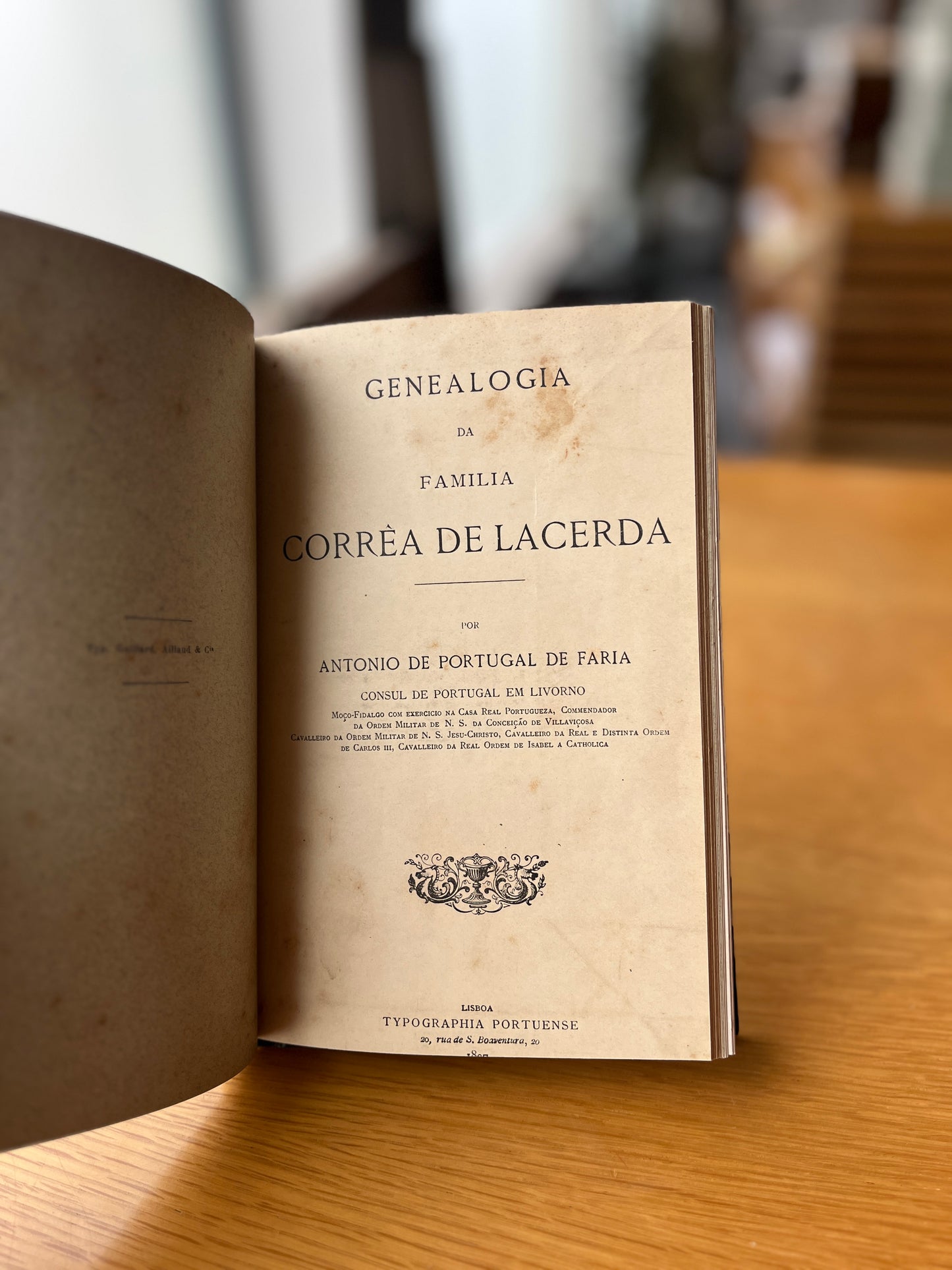 VÁRIAS OBRAS DE GENEALOGIA POR ANTÓNIO DE PORTUGAL DE FARIA
