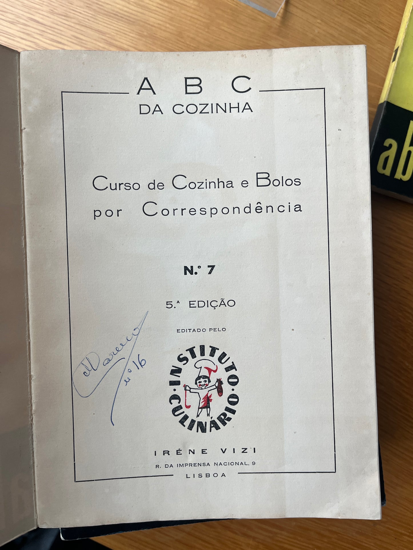 ABC DA COZINHA - CURSO DE COZINHA E BOLOS POR CORRESPONDÊNCIA