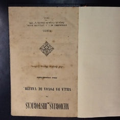 MEMORIAS HISTORICAS DA VILLA DA POVOA DE VARZIM