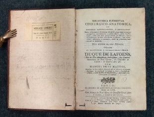 BIBLIOTHECA ELEMENTAR CHIRURGICO- ANATOMICA,