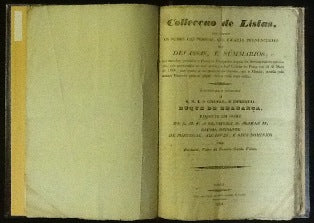 COLLECÇÃO DE LISTAS,/ QUE CONTEM/ OS NOMES DAS PESSOAS, QUE FICARÃO PRONUNCIADAS/ NAS DEVASSAS, E SUMMARIOS,/