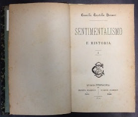 SENTIMENTALISMO E HISTORIA - I