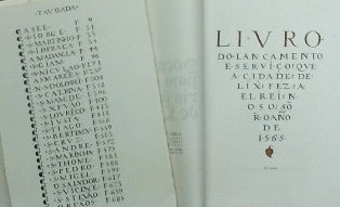 LIVRO DO LANÇAMENTO E SERVIÇO QUE A CIDADE DE LISBOA FEZ A EL REI NOSSO SENHOR NO ANO DE 1565