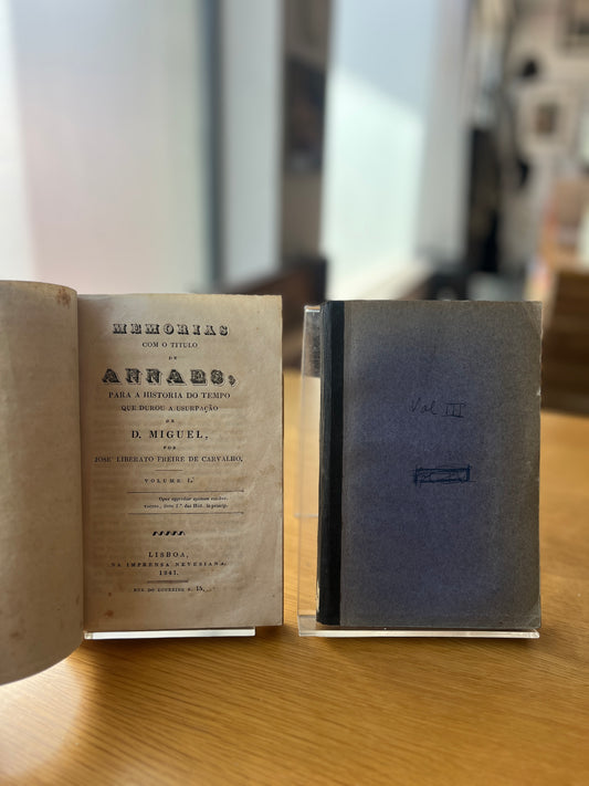 MEMÓRIAS COM O TÍTULO DE ANNAES, PARA A HISTÓRIA DO TEMPO QUE DUROU A USURPAÇÃO DE D. MIGUEL,