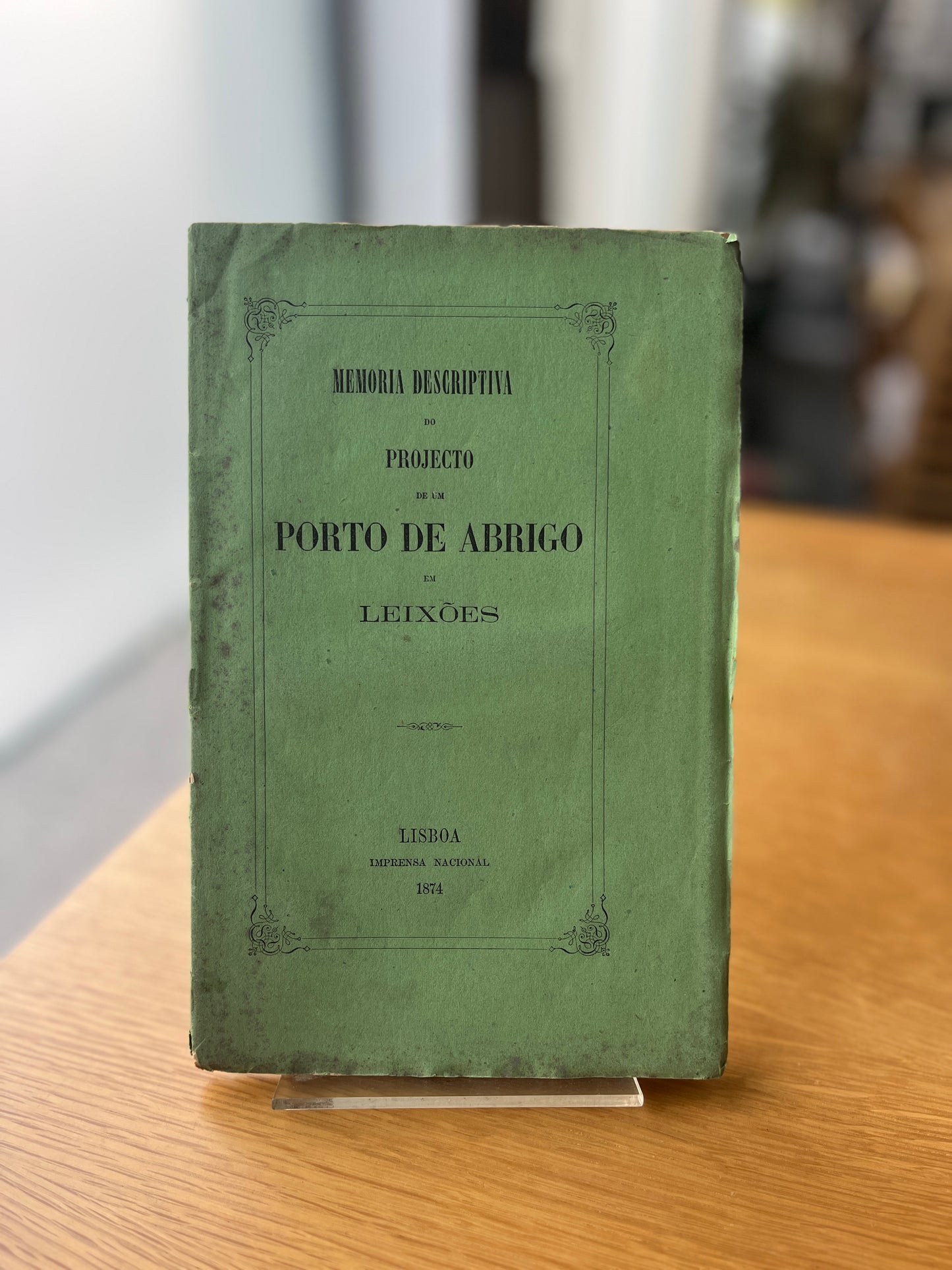 MEMORIA DESCRIPTIVA DO PROJECTO DE UM PORTO DE ABRIGO EM LEIXÕES.