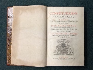 CONSTITUIÇOENS/ DO/ ARCEBISPADO/ DE/ EVORA,