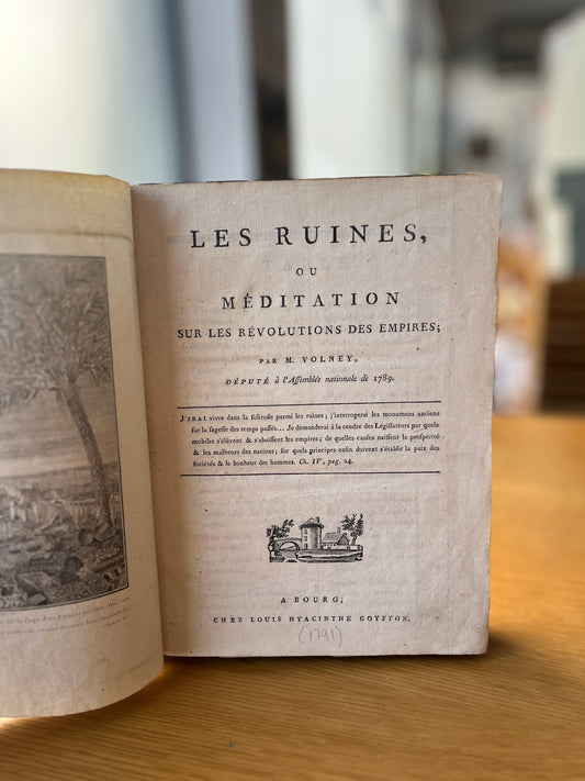 LES RUINES, OU MÉDITATION SUR LES REVOLUTIONS DES EMPIRES
