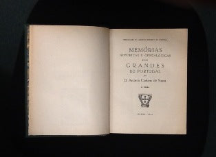 MEMORIAS HISTORICAS, E GENEALOGICAS DOS GRANDES DE PORTUGAL, POR...