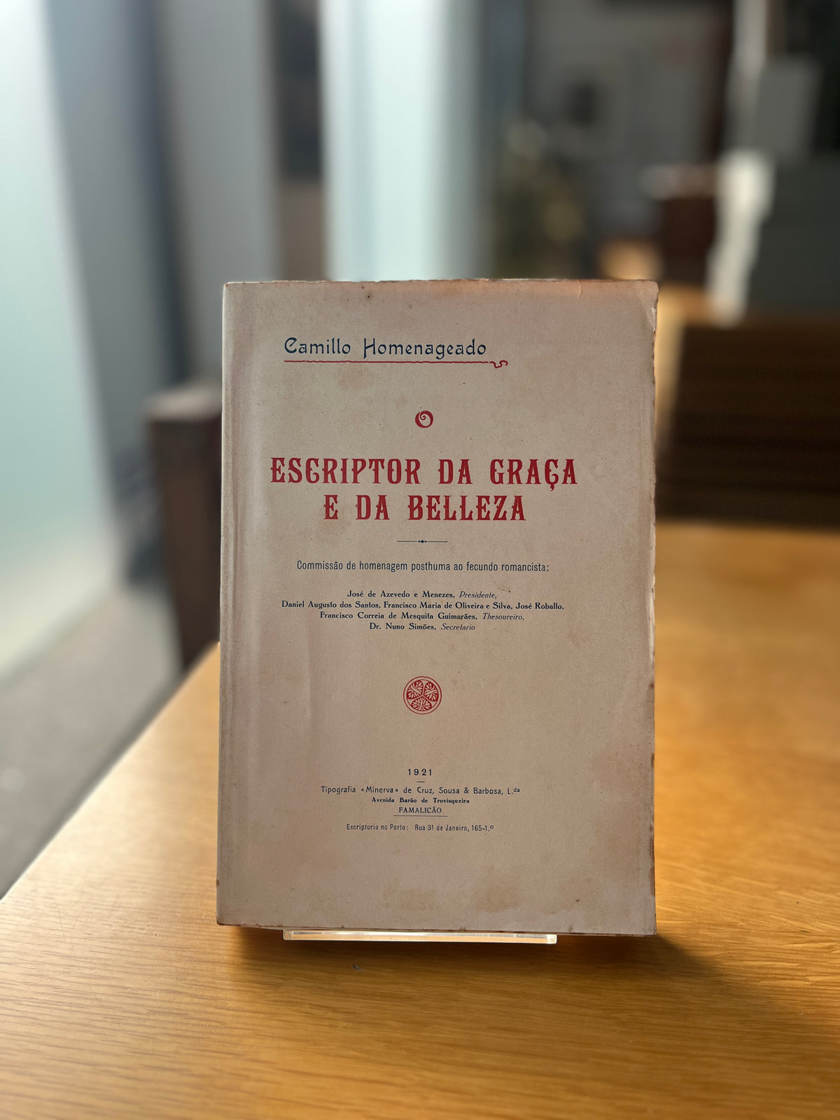 CAMILLO HOMENAGEADO - O ESCRIPTOR DA GRAÇA E DA BELLEZA