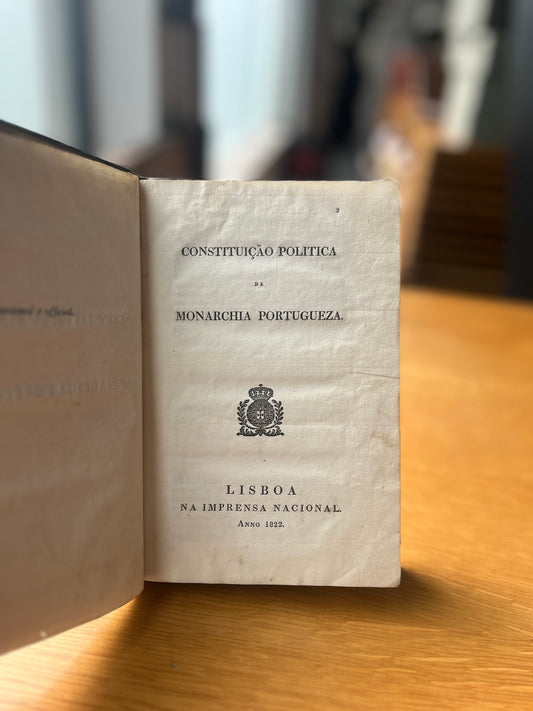 CONSTITUIÇÃO POLITICA DA MONARCHIA PORTUGUEZA