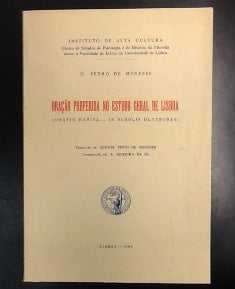 ORAÇÃO PROFERIDA NO ESTUDO GERAL DE LISBOA.