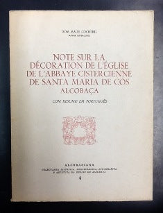 NOTE SUR LA DÉCORATION DE L`ÉGLISE DE L`ABBAYE CISTERCIENNE DE SANTA MARIA DE CÓS ALCOBAÇA