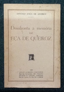 DESAFRONTA À MEMÓRIA DE EÇA DE QUEIROZ