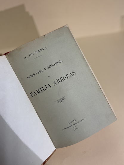 NOTAS PARA A GENEALOGIA DA FAMILIA ARROBAS