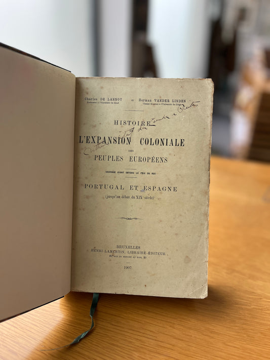 HISTOIRE DE L'EXPANSION COLONIALE DES PEUPLES EUROPÉENS
