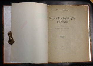 PARA A HISTORIA DA PHILOSOPHIA EM PORTUGAL