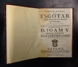 VARIOS MODOS DE ESGOTAR SEM GENTE AS NAOS