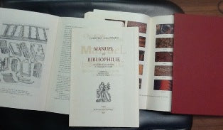 MANUEL DE BIBLIOPHILIE.