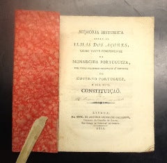 MEMORIA HISTORICA SOBRE AS ILHAS DOS AÇORES.
