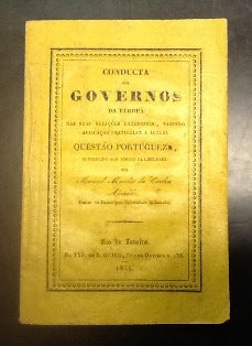 CONDUCTA DOS GOVERNOS DA EUROPA